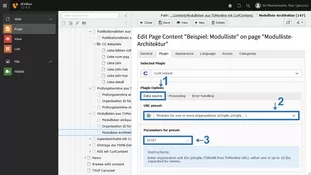 Screenshot: Preset wählen & ID eintragen